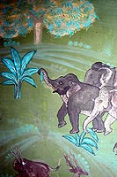 L'art moghol - Peinture murale au Samode Palace