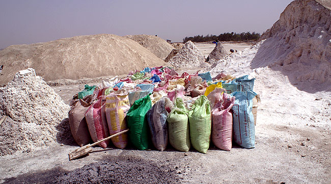 Chaque sac de sel appartient  une famille d'extracteurs