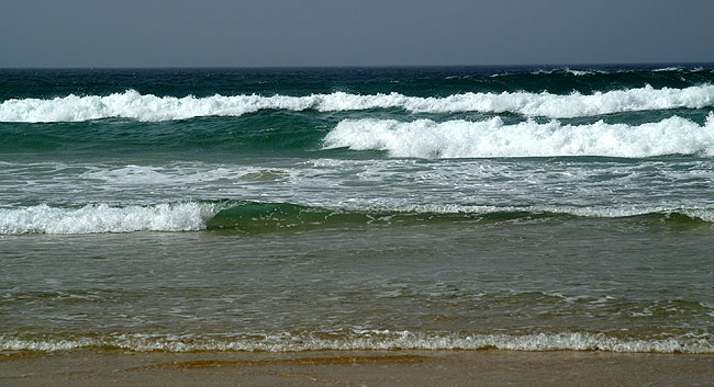 Les vagues de l'Ocan au nord de Dakar